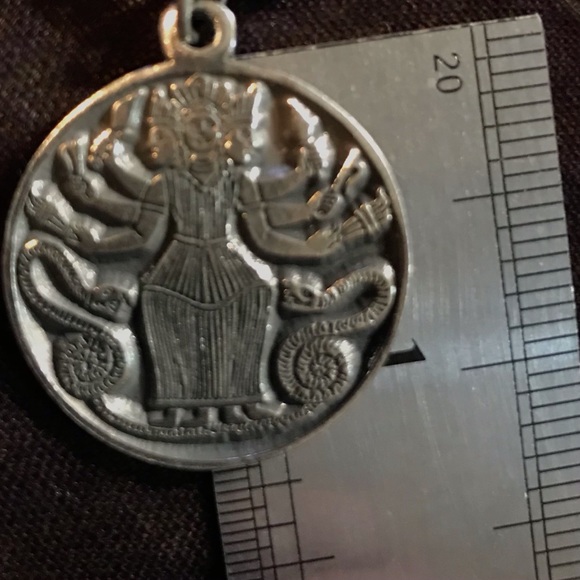 Hecate Hekate Triple Goddess Pewter Pendant - Picture 2 of 5